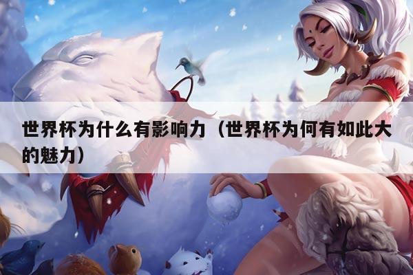 世界杯为什么有影响力（世界杯为何有如此大的魅力）